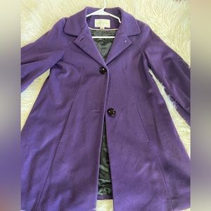 Banana Republic Coat 78% Wool - longer style, deep purple retailed 180+